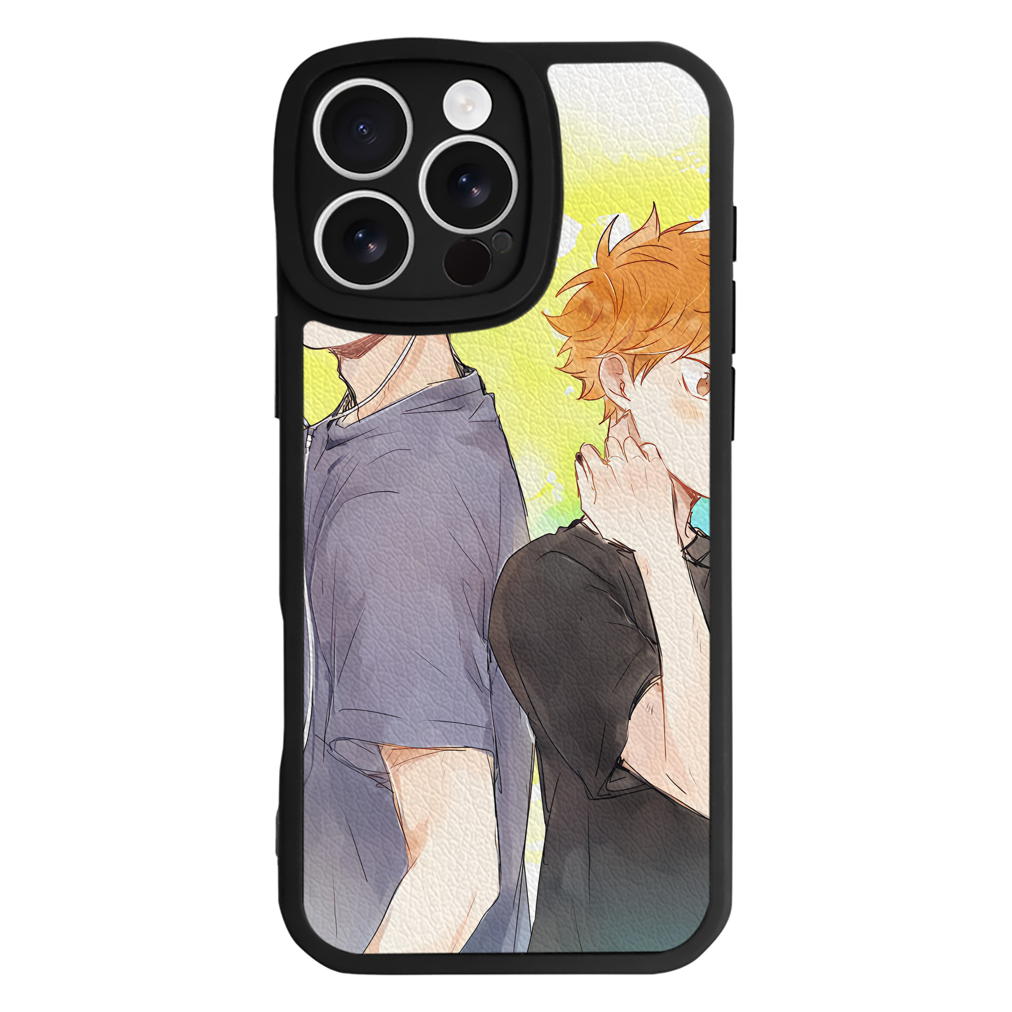 （画像用） ハイキュー!! Haikyu!! 【iPhone 16シリーズ対応】シリコンスマホケース（レザー調） 材質：シリコン